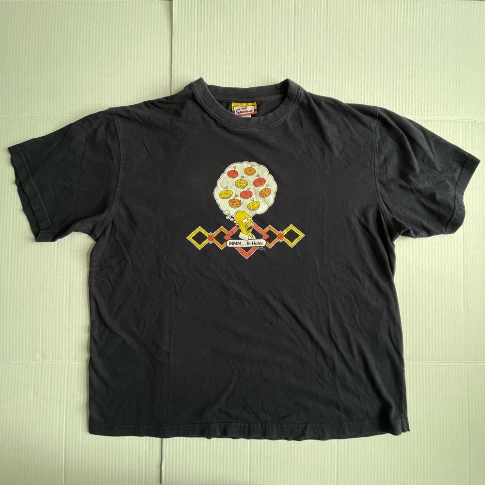 Vintage Simpsons Golf Tee Shirt. “MMM… 9 Holes” 2004